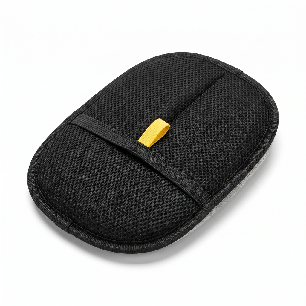 Pet hair removal mitt - studio shot