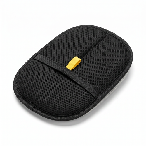 Pet hair removal mitt - studio shot